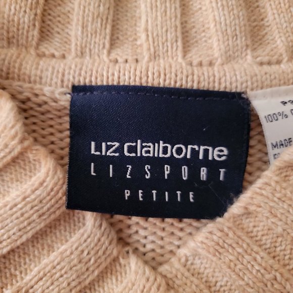 Liz Claiborne LizSport Cotton Sweater, Size PS - Picture 7 of 15